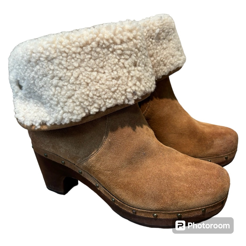 Women’s UGG Lynnea Shearling Ankle Clog Boots